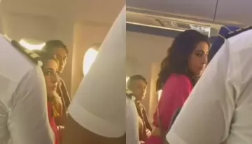 Sara Ali Khan Gives Cold Stare After An Air Hostess Spilt A Drink On Her, Fans React To Viral Clip