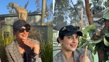 Priyanka Chopra Poses With A Cute 8-Month-Old Baby Koala Named After Her At An Australian Homestead