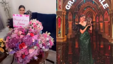 Sana Makbul Gets 'Flowery' Welcome After Winning 'BB OTT 3', Celebrates It Video Calling Her Friends