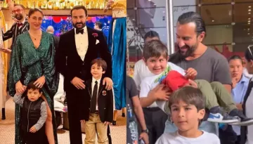 Saif Ali Khan Picks Jeh Up In Arms, Latter Starts Giggling As They Return From Their Summer Break