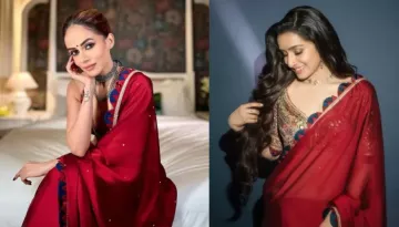 Shraddha Kapoor Or Komal Pandey, Who Aced The 'Desi-Girl' Look Best In A Red Six Yards Of Pure Grace