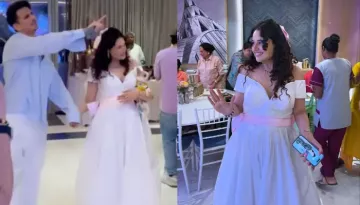 Yuvika Chaudhary's Baby Shower: Slips Into A Dreamy White Dress With Huge Bow, Poses With Furbaby