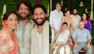 Naga Chaitanya's Mom Joins Her Ex-Husband, Nagarjuna And His Second Wife, Amala For A Group Photo