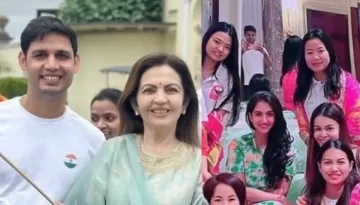 Nita Ambani Hoists Indian Flag At Stoke Park London, Radhika Joins In Independence Day Celebration