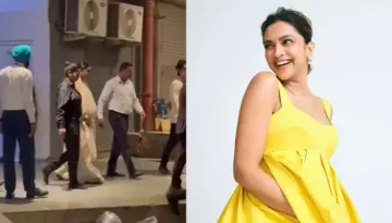 Deepika Padukone Looks Regal In A White Maternity 'Salwar-Plazzo' Set As She Flaunts Her Baby Bump