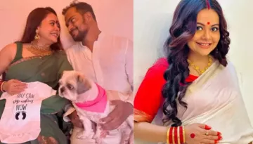 Pregnant Devoleena Bhattacharjee Flaunts Her Baby Bump As She Decks Up In A Traditional Saree Look