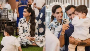 Anand Ahuja Gives A Sneak Peak Into Vayu's Second B'Day Bash, Li'l One Holds Mom, Sonam Tightly
