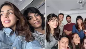 Rhea Chakraborty Shares Her Parents With Her Friends Drank Wine And Dined While She Was Imprisoned
