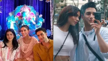 Khushi Kapoor And Vedang Raina Fuel Dating Rumours With Joint Appearance At Ganesh Chaturthi