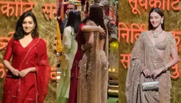 Aditya Roy Kapur's Ex-GFs, Shraddha And Ananya Panday Hug Each Other At Ambani's Ganpati Bash