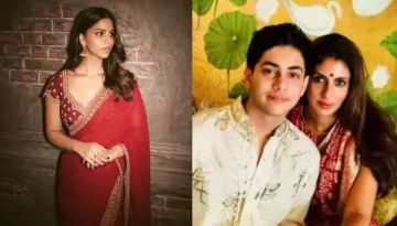 Suhana Khan's Red Saree Looks Gets Approval From Rumoured BF, Agastya Nanda And Shweta Bachchan