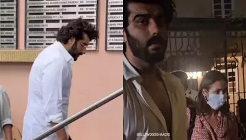 Malaika Arora's Ex-BF, Arjun Kapoor Arrives For Anil Mehta's Last Rites, Ignores Paps At The Funeral