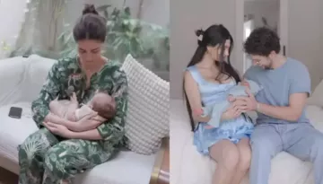 Ananya Panday Squeaks In Delight As She For The First Time Hold Alanna Panday's Son, River
