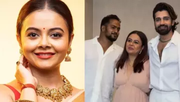 Mom-To-Be Devoleena Bhattacharjee Stuns In Gown At Bff, Vishal's BDay Party With Husband, Shanawaz