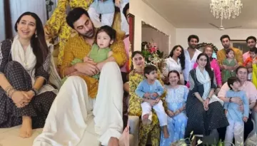 Ranbir Kapoor Can't Look Away From Raha As She Celebrates First Ganesh Chaturthi With Kapoor Clan