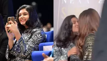 Aaradhya Bachchan Proudly Records Aishwarya Rai At SIIMA Awards, Gets A Sweet Lip Kiss From Her Mom