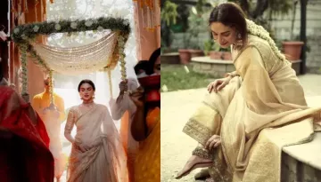 Aditi Rao Hydari Walks Down The Aisle Under 'Phoolon Ki Chaadar', Siddharth Adores Her Bridal Entry