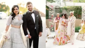 Indian-Californian Bride's Filmy Wedding In USA, Flew India To Get Wedding Dress From Rahul Mishra