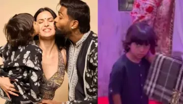 Hardik Pandya And Natasa's Son, Agastya Gets Scared, Runs Away From The Paps Amid Parents' Divorce