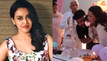 Swara Bhasker And Her Husband, Fahad Cut A Two Tier Cake For Their Daughter's First Birthday
