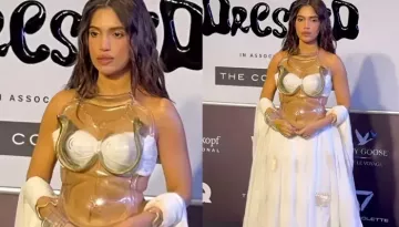 Bhumi Pednekar Gets Trolled For Wearing A Glass And Brass Armour Outfit, Fans Says, 'Uorfi Ki Copy'