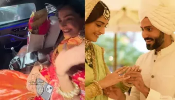 Sonam Kapoor Tries To Hide Her Baby Bump As She Arrives For Karwa Chauth Bash, Refuses To Pose