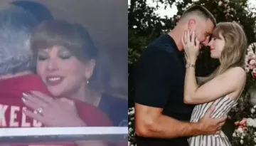 Taylor Swift Supports Travis Kelce With Caitlin Clark At Chiefs-Lions Game, Flaunts Engagement Ring