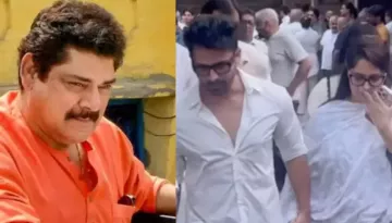 Dipika Kakar Breaks Down At Pankaj Dheer's Funeral, Husband, Shoaib Ibrahim Holds Her Hand