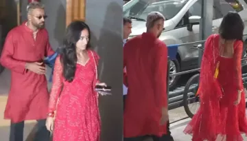 Hardik Pandya And Rumoured GF, Maheika Sharma Twin In Red At Diwali Party, Ahead Of Ind Vs Aus Match