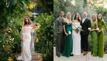 Alana Hadid's Low-Key Wedding, From Classy Vivienne Westwood Gown To Barefoot Bridesmaids Bella-Gigi