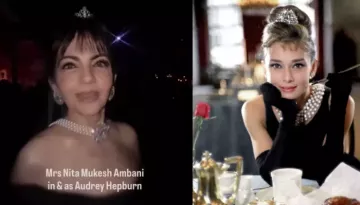 Nita Ambani Turns Audrey Hepburn For Halloween, Opts For Fringes, Backless Gown With Pearl Neckalce
