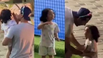 Raha And Ranbir's Sports Day Is Filled With Fun, The Actor Wears Daughter's Headband To Keep It Safe