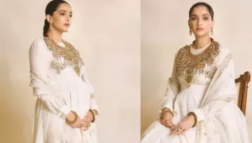 Sonam Kapoor Flaunts Fully-Grown Baby Bump, 2nd-Time Mom-To-Be Dons Ethnic With Oversized Necklace
