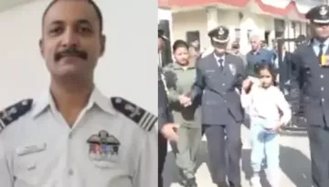 Tejas Crash, Pilot Namansh Syal Final Rites, His Wife Breaks Down, Holds 7-Yr-Old Daughter Hands