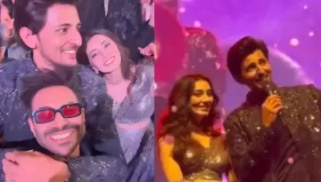 Darshan Raval Dedicates Song To BFF-Turned-Wife, Dharal, Duo Dances In Blingy Outfits At 'Sangeet'