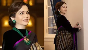 Nita Ambani Wears 200-Year-Old Pendant Laden With Rubies, Pearls And Emeralds, For Trump's Reception