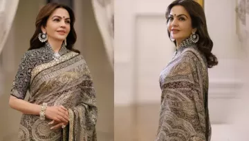 Nita Ambani Wore 'Jamewar' Saree With Collared Blouse For Donald Trump's Pre-Inauguration Dinner