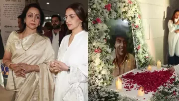 Hema Malini And Esha Deol Host Separate Prayer Meet For Dharmendra, They Look Heartbroken