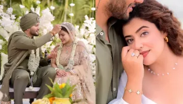 Fashion Influencer, Rupali A.K.A. 'Curl Girl' Gets Married In Nude Sheer Saree With White 'Chooda'