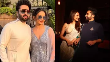 Rakul Preet Singh And Jackky Serve Fashion Goals As They Grace His Cousin Vicky's Wedding Soiree