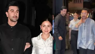 Aamir Khan Poses With Lovey-Dovey Couple, Alia And Ranbir As They Graced Loveyapa's Screening