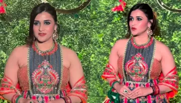 Mannara Chopra Looked Vibrant As She Arrived At Priyanka's Brother, Siddharth's 'Mehendi' Ceremony