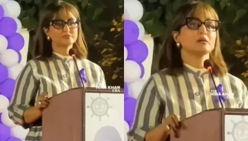Hina Khan Gets Emotional During Her Speech On Cancer, 'Ask Us, Kitna Hard Hai Wo Report Padhna...'