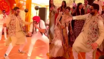 Gautam Adani's Son, Jeet Adani And Bride, Diva Shah Perform 'Bhangra' On 'Dhol', First Glimpse Out