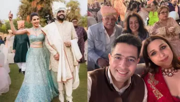 Parineeti Chopra And Raghav Chitchat With Priyanka's Mom At Siddharth's Shaadi, Unseen Pics Surface