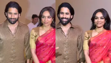 Naga Chaitanya And Sobhita Dhulipala Look Elegant As They Appear At 'Thandel' Success Meet Together