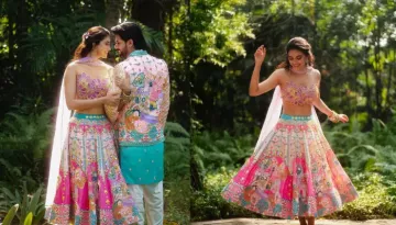  Keerthy Suresh's 'Mehendi' Lehenga Was Carnival Themed, Unseen Pics With Antony Thattil Surfaces