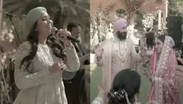 Harshdeep Kaur's Performance Leaves Bride And Groom Emotional At Sukhbir Badal's Daughter's Wedding