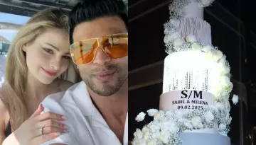 Sahil Khan Gets Married To 22-Year-Old, Milena, Shares Video Of Their 7 Tier Wedding Cake