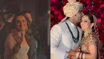 Alekha Advani Stuns In Pastel-Hued Gown, Flaunts Her 'Red Chooda' For Wedding After-Party